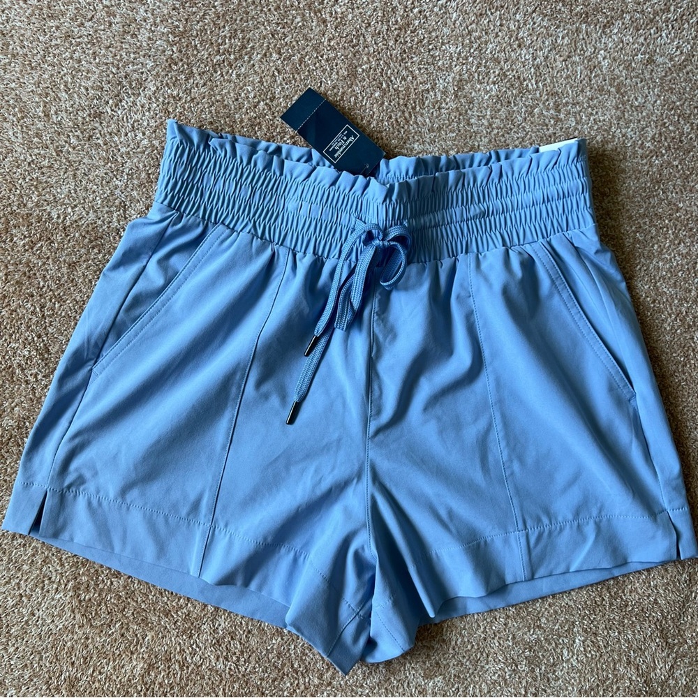 Abercrombie & Fitch Light Blue High Waist Women's Shorts
